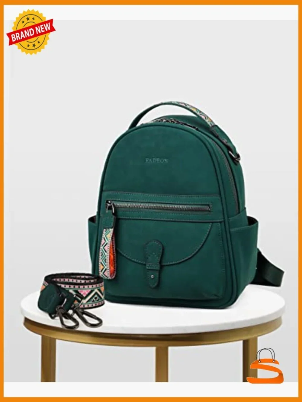Mini Backpack Purse for Women, Faux Leather Shoulder Bag Handbag Travel